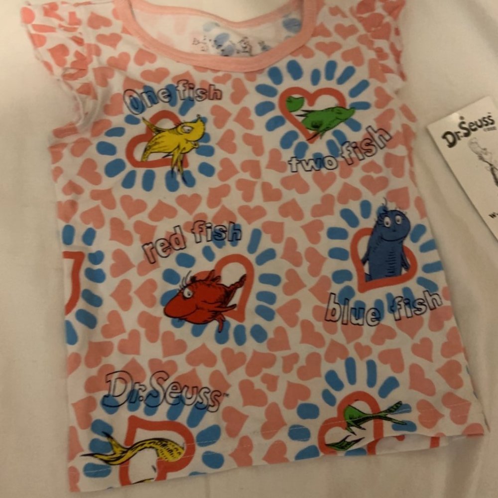 Dr. Seuss Short Sleeve Shirt Toddler New with Tags